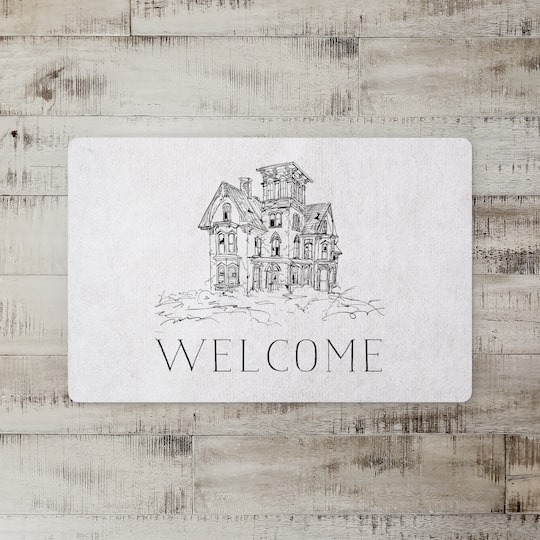 Haunted House Floor Mat